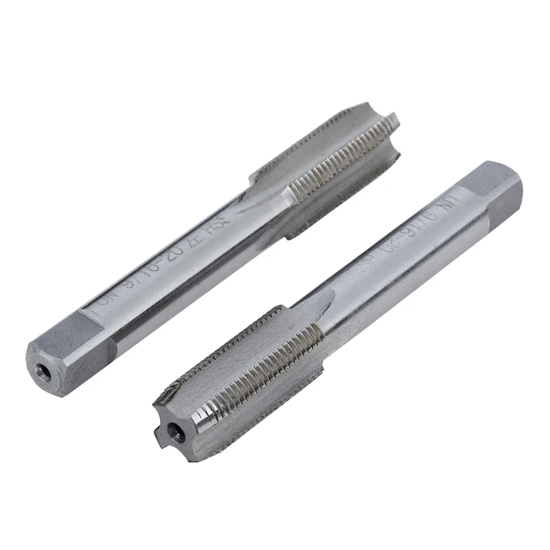 Mayitr 2PCS Left/Right 9/16 20 TPI Taper Pipe Tap Unified USA Standard