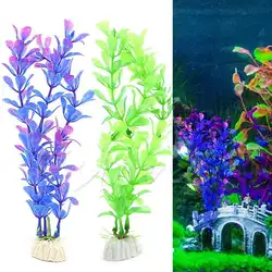 Искусственные растения водная Трава Fish Tank аквариум завод пейзаж повседневное украшения 18 г растения