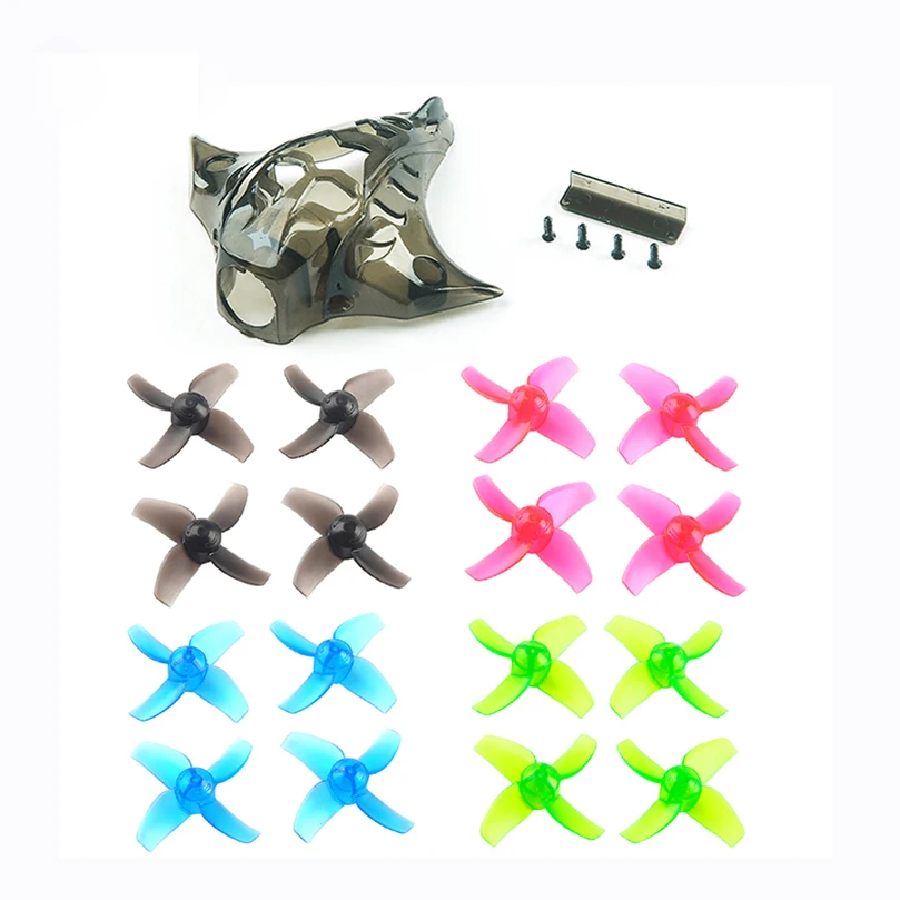 

16pcs Mobula7 40mm 4-Paddle PC Propellers 1.0mm Hole CW CCW + Mobula 7 Camera Cover Adjustable Canopy Camera Shell Spare Parts