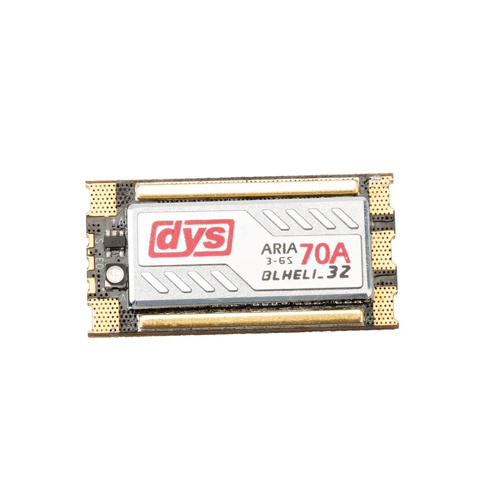 1 шт. DYS Aria BLHeli_32bit 70A бесщеточный ESC 3 6S Dshot1200 датчик готового тока для FPV Racing Multirotor RC