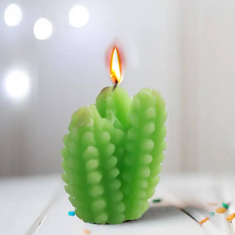 Кактус формы силиконовые свечи гипса карамбола плесень глины diy украшения