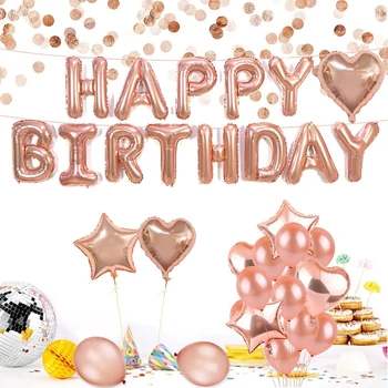 

10pcs/lot 18 inch Heart Rose Gold foil balloons Marriage Wedding Decor Gift For Kids Children Birthday Party decoration