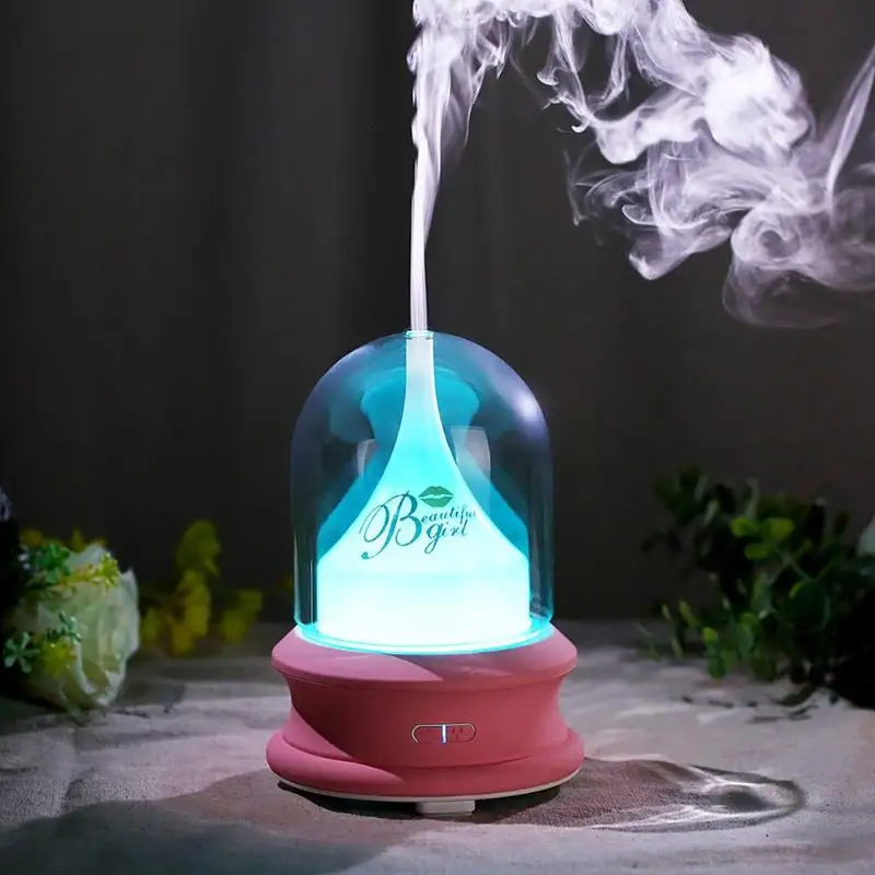 

100ML Ultrasonic Air Humidifier Aroma Essential Oil Diffuser for Home Car USB Fogger Mist Maker with 7 Colors LED Night Lamp