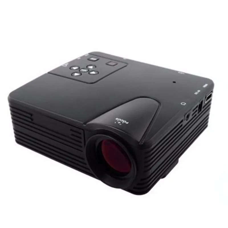 LEORY H80 mini Portable LED Projector 640x480 Pixels Supports Full HD 1080P LED Projector Video Home Theater AV/VGA/SD/USB/HDMI