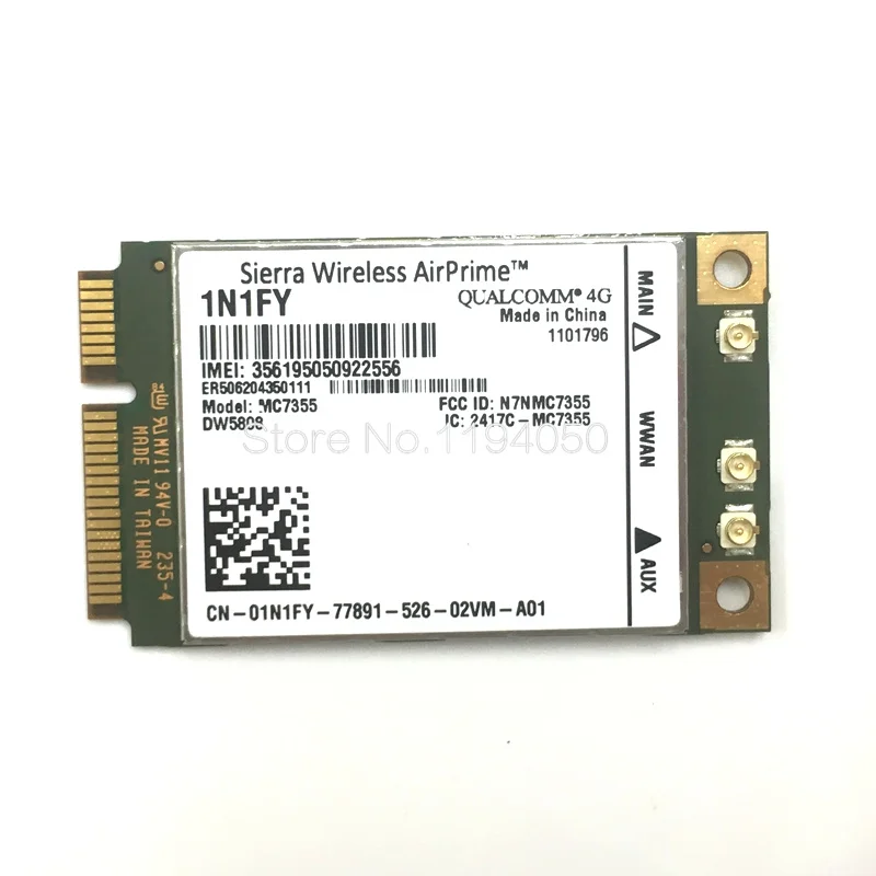 Беспроводной Airprime MC7355 PCIe LTE/HSPA+ gps 100 Мбит/с Карта 1N1FY DW5808 Sierra 4G модуль для Dell 1900/2100/850/70