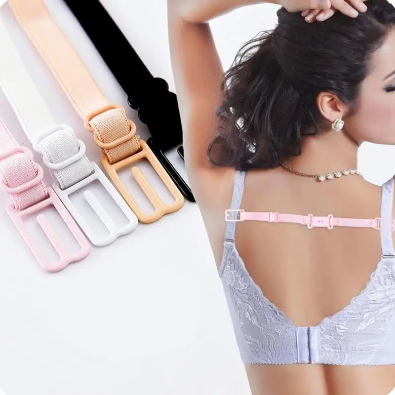 

Women's Non-Slip Bra Straps Sports High-Elastic Anti-Skid Buckles Jacquard Non-Slip Bra Straps White Skin Color Black Pink Newly