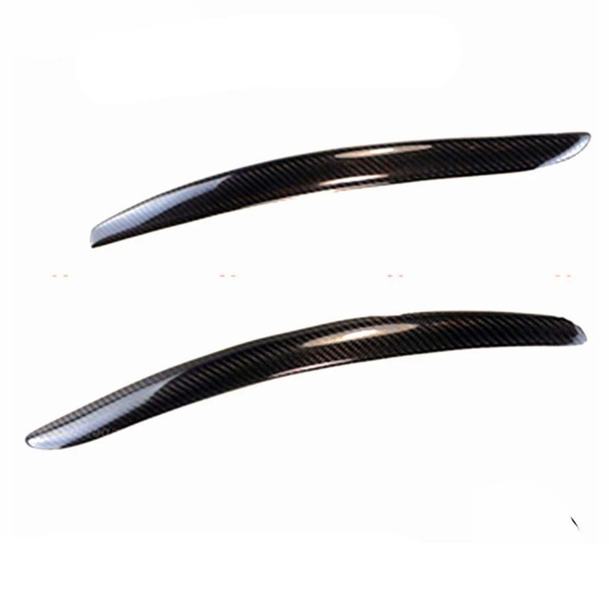  1Pair Real Carbon Fiber Headlight Lid Eyebrow for BMW E92 E93 335I 335CI Model 2007-2012 Eyelids Tr