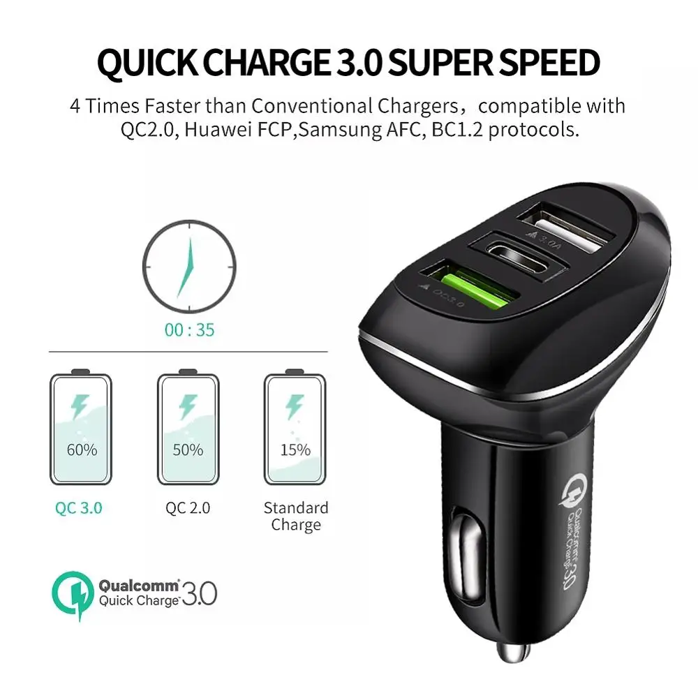 ANLUD Quick Charge 3 0 Автомобильное зарядное устройство fm передатчик Bluetooth автомобильный