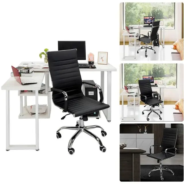 Best Price PU Leather Office Chair High Back Swivel Chair Office Chair Adjustable Height Black For home office Best Price PU Leather Office Chair High Back Swivel Chair Office Chair Adjustable Height Black For home office