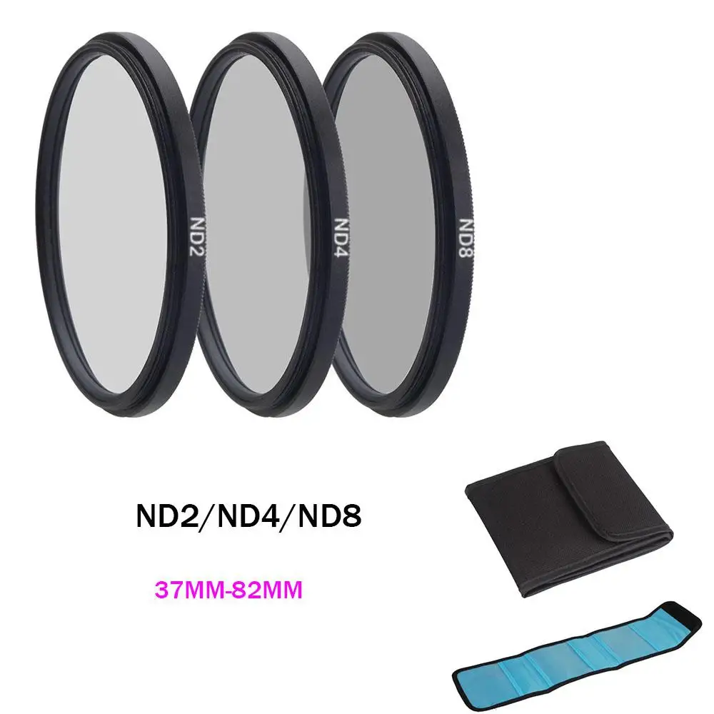 Фильтр EastVita ND нейтральной плотности ND2 ND4 ND8 Filtors 37 52 58 62 67 72 77 82 мм фотография для