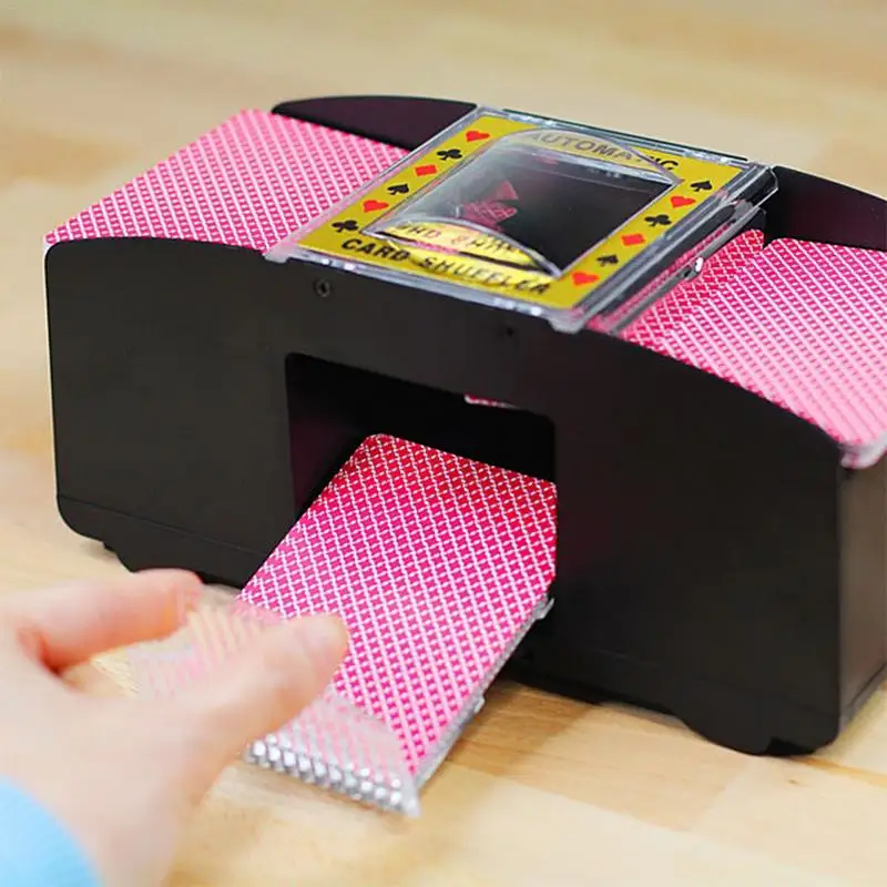 

Board Game Shuffler Machine Poker Playing Cards Wooden Electric Automatic Shuffler Machines