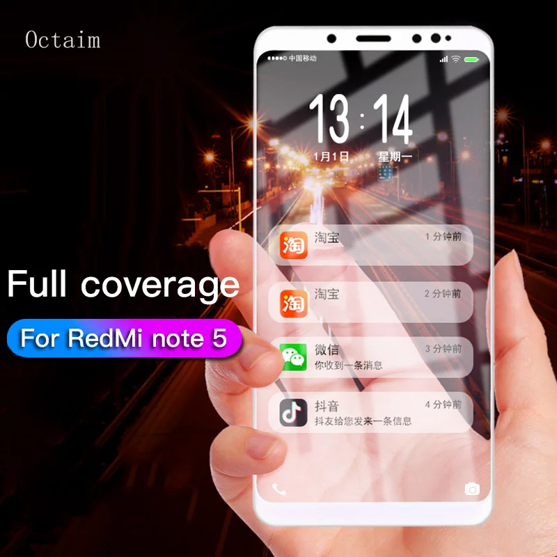 Закаленное стекло для красного mi Note 5 полная изогнутая крышка Защитная пленка