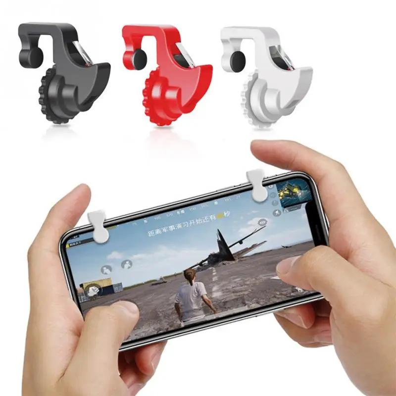

1Pair Smart Phone Games Shooter Game Controller Fire Button Handle Gaming Trigger For PUBG/Rules of Survival/Knives Out #4