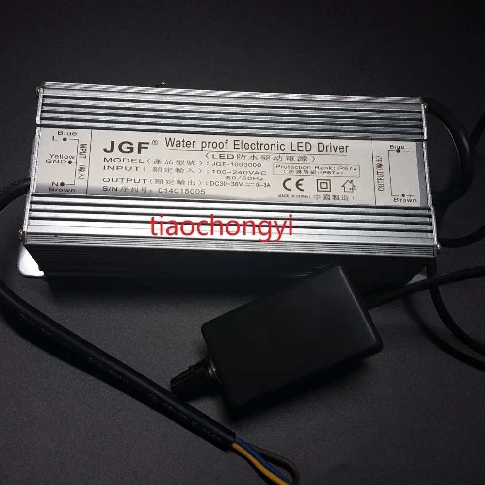 100 W 100-240 V Высокая стабилизатора тока светодиода с регулируемой яркостью IP67 Водонепроницаемый с диммер 1 шт