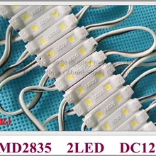 Инъекций светодиодный модуль водонепроницаемый светодиодный модуль для мини письма SMD2835 DC12V 2 светодиодный 0,6 W IP65 28 мм(L)* 6 мм(Ш)* 5 мм(H