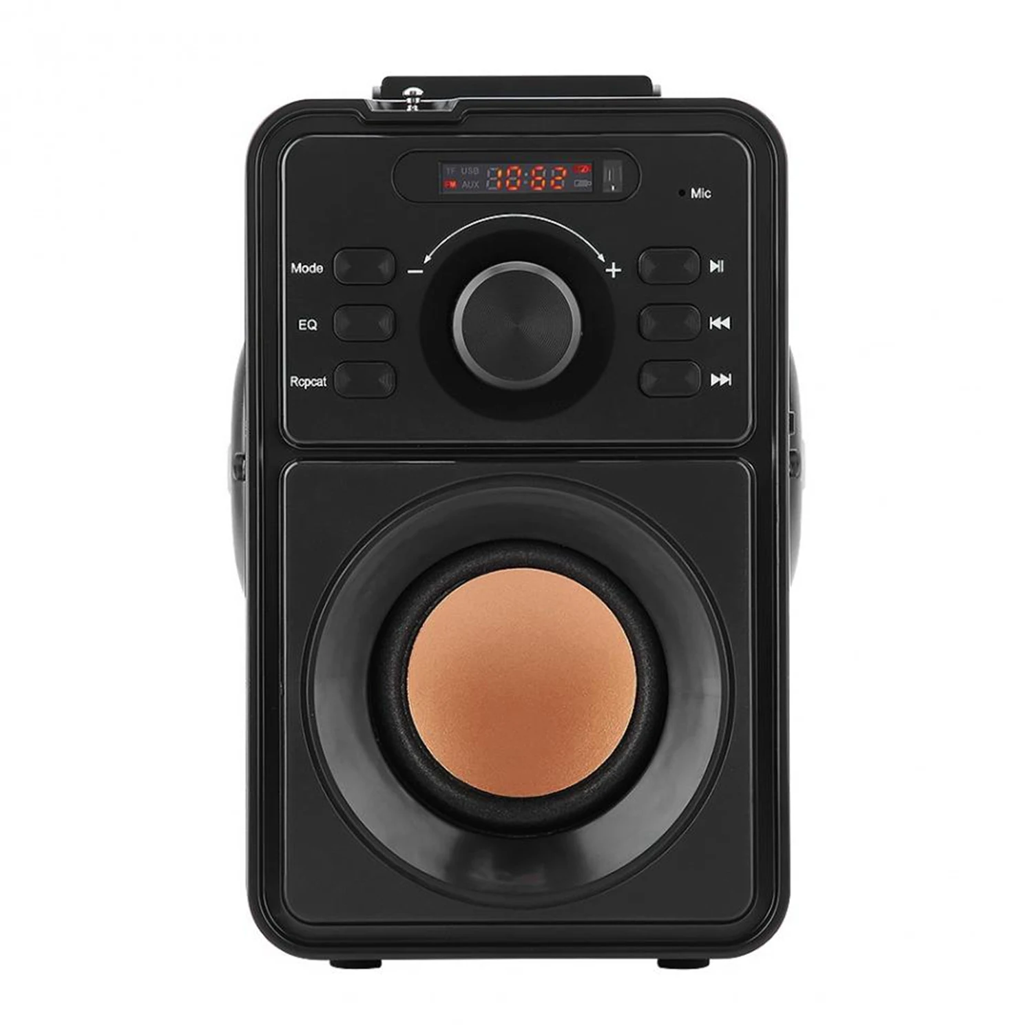 Tanie Ręczny głośnik Stereo bezprzewodowy Bluetooth cyfrowy głośnik Lcd głośnik na zewnątrz obsługa tf usb Aux Fm pilot