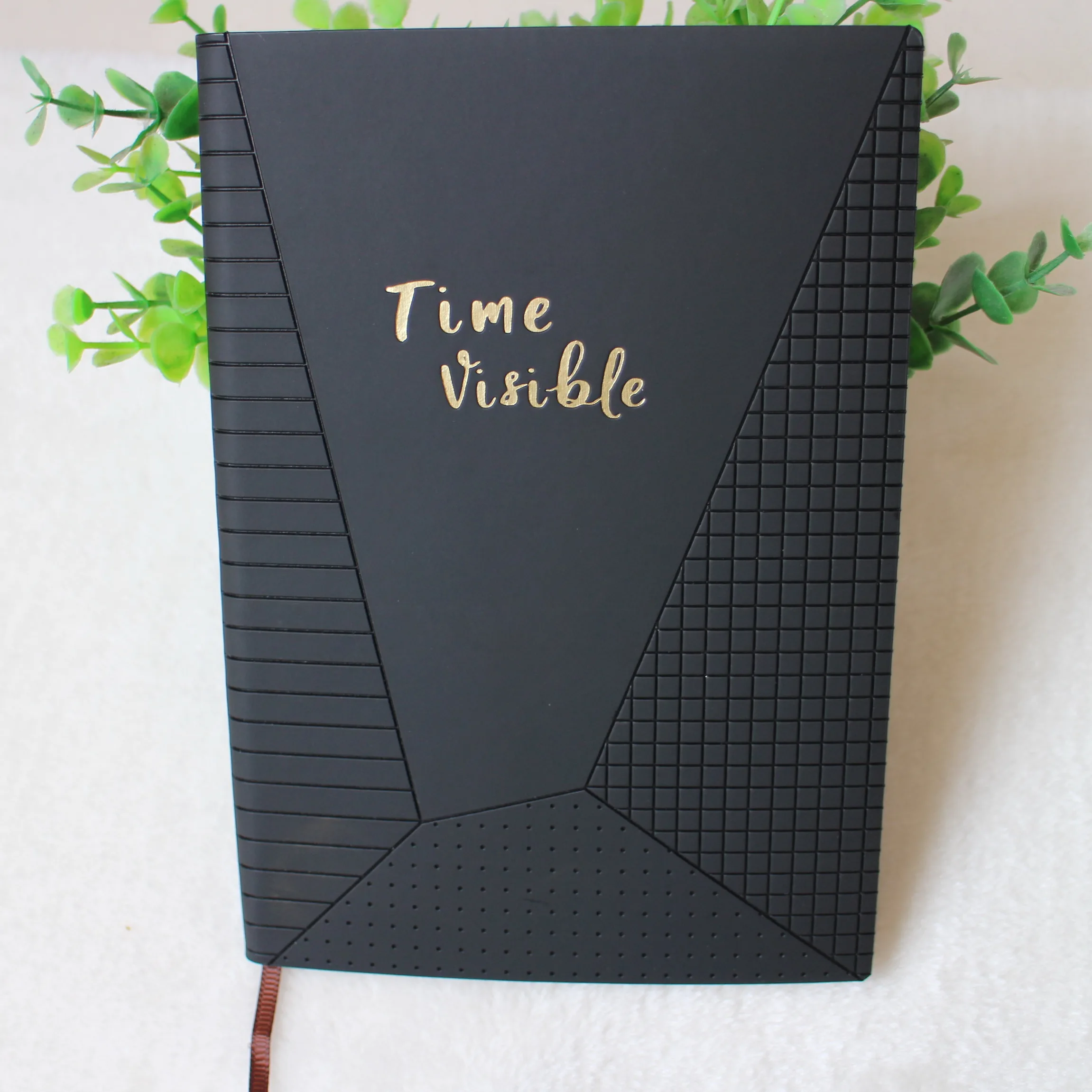 A5 Softcover Line Dot Grid in One Notebook Пользовательский логотип дневник из искусственной кожи