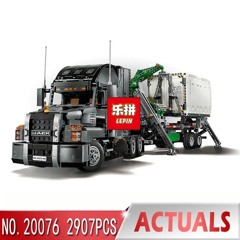 

Lepin 20076 new Technic Series The Mack Big Truck Set Building Blocks Bricks Educational LegoINGlys 42078 For children As Gifts