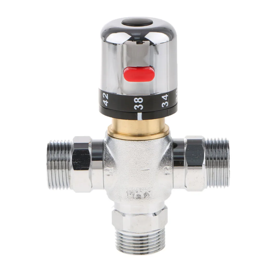 3/4 ''DN20 наружная резьба термостатический смесительный клапан из латуни Солнечная Вода душ контроль температуры клапан