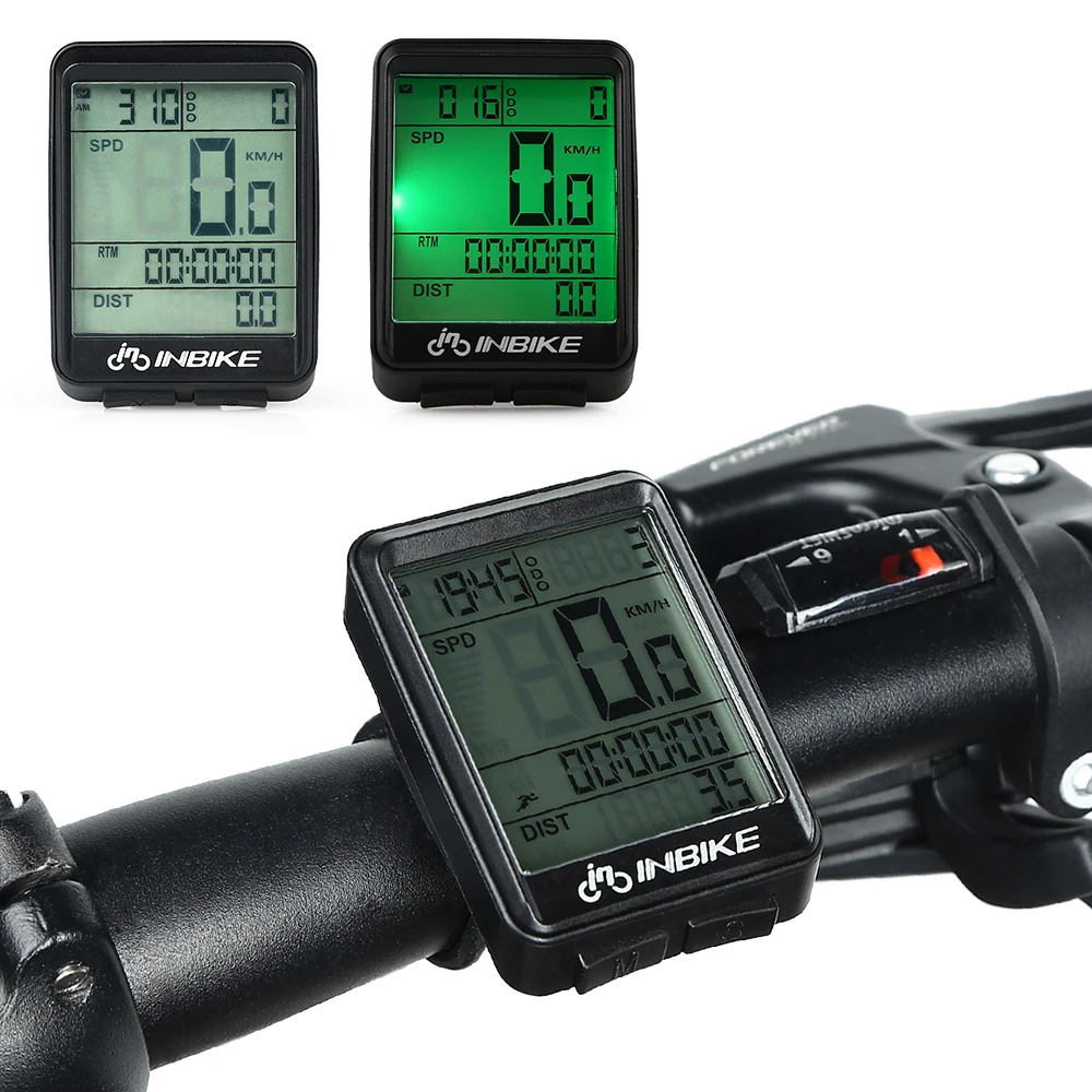 

Bicycle Wireless Speedometer Waterproof Bike Computer LCD Display Cycling Odometer Temperature Calorie Counting A/B Recorder