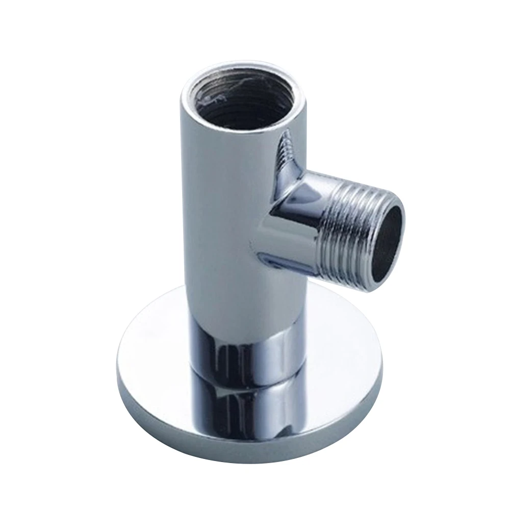 

1 Pc Shower Arm Diverter Plated Wall Mount Fixed Copper Shower Head Holder Shower Head Fixed Seat for Bathroom Use