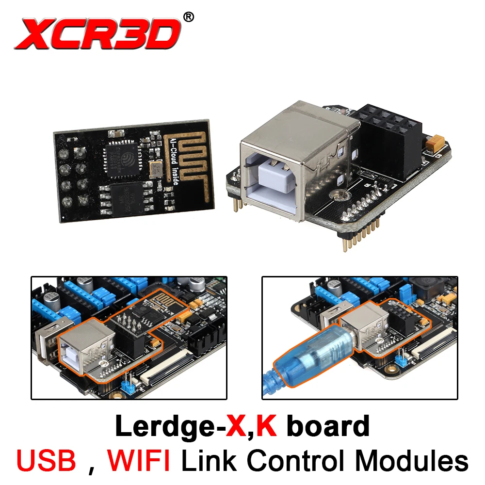 XCR3D 3D-принтер части ergde-X материнская плата USB компьютер онлайн модуль Wi-Fi функция расширяемый LERDGE контроллер