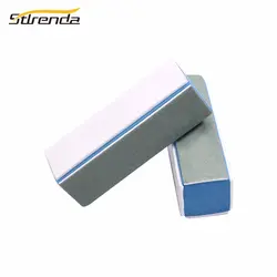 STLRENDA 2 шт./лот 4 стороны блок-шлифовщик sanding Block, наклеки для ногтей файл 1000/4000 Грит 90x30x30 мм абразивных полировки шлифовальные инструменты