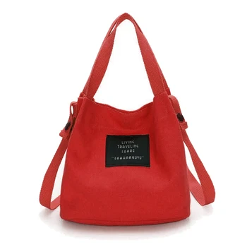 

FGGS Fashion Women's Canvas Handbag Shoulder Bag Tote Purse Cute Travel Bucket bag