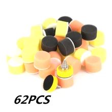 " дюймов 60 шт. 25 мм полировальная губка 2 шт. M6 полировальная пластина для полировки машины полировальный набор