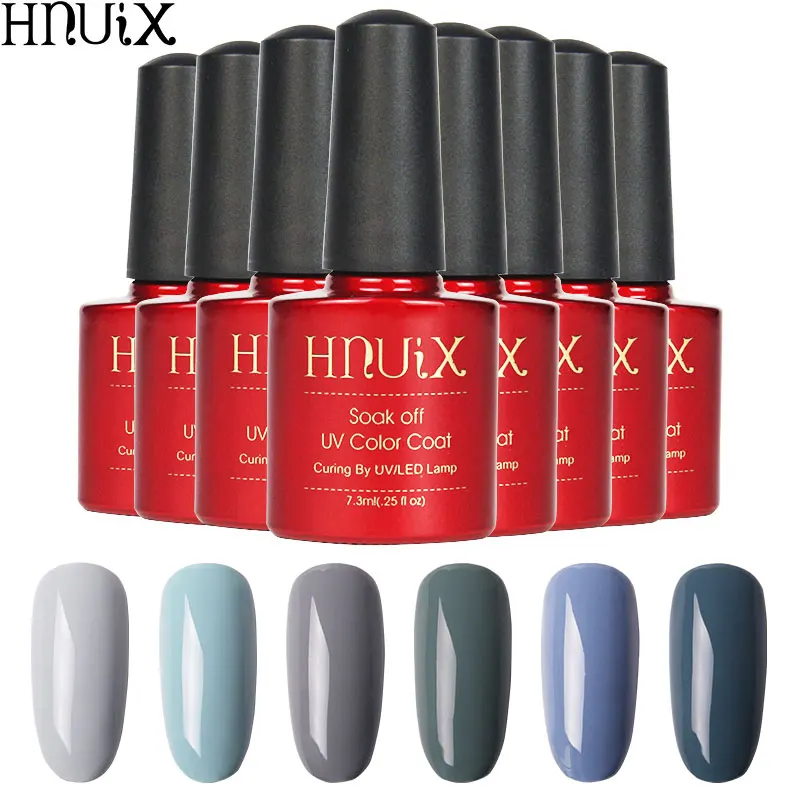 

HNUIX 7.3ml fashion pure color durable women manicure UV Nail polish nail polish art and tools