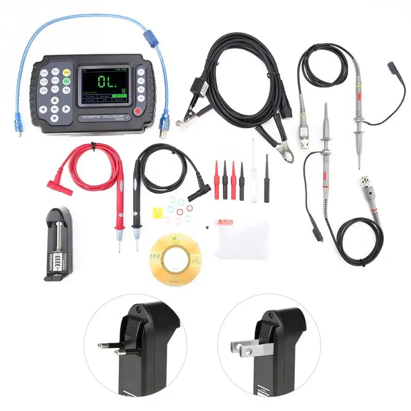 ADO102 2CH Handheld Digital Automotive Oscilloscope Digital Multimmeter