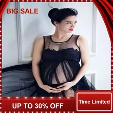Maternity Photography Props Pregnant Photo Shoot Long Lace Chiffon Dress For Pregnancy Maternity Clothes For Pregnant Women Maternity Photography Props Pregnant Photo Shoot Long Lace Chiffon Dress For Pregnancy Maternity Clothes For Pregnant Women