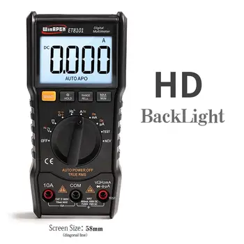 

Auto Ranging Digital Multimeter AC/DC Voltage Current Battery Auto-Ranging DMM VFC Temperature Capacitance Tester