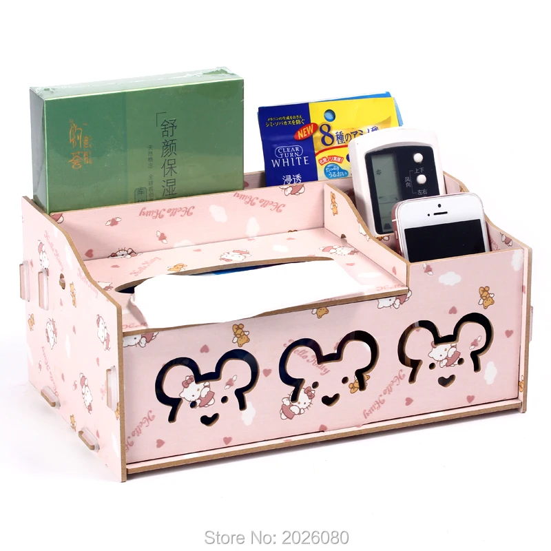  Tissue Box Woody Multifunction Tissue Box Facial Tissue Box Napkin Box Tissue Case Paper Handkerchi