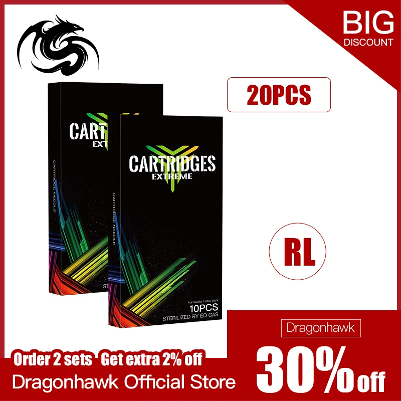“ Caixa de Pcs Suprimentos rl 20 Cartucho Tatuagem