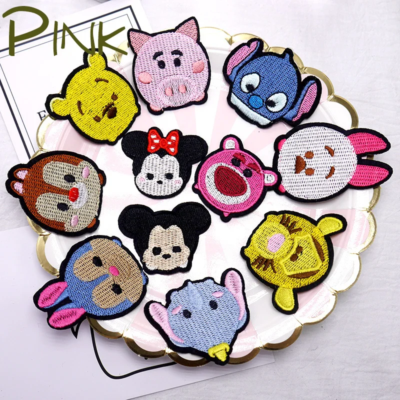 

Cartoon Embroidery Iron Sew On Cloth Patches Tsum Tsum Stitch Minnie Chipmunk Children Baby Cloth Jeans Jacket Bag Decor Patch