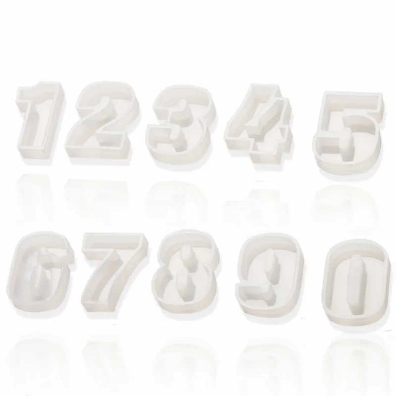 

3D 0-10 Number /Digit Shape Silicone Cake Mold ,Cupcake Cookie Chocolate Kitchen Baking Mould Fondant Cake Decorating Tools