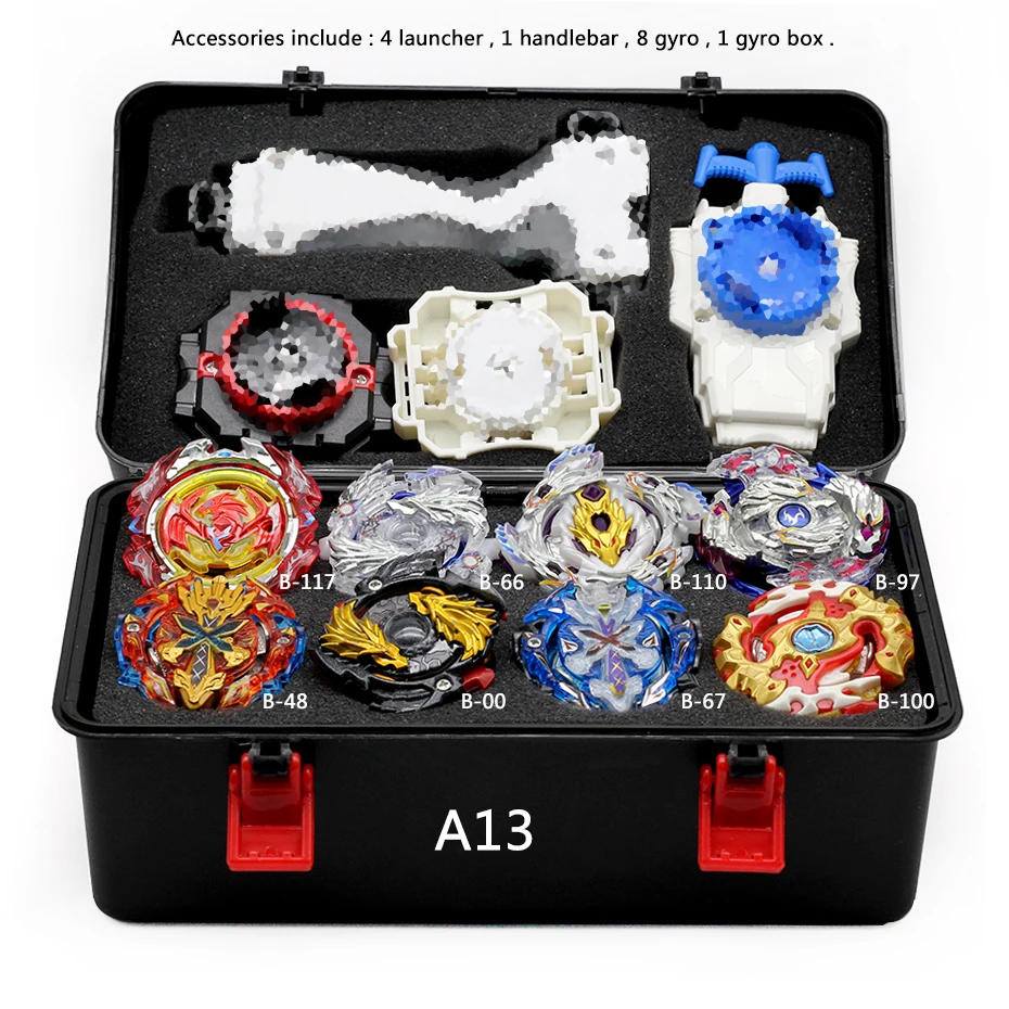 8 шт. топ Beyblade Burst Bayblade B100 B110 B97 B125 с пусковым устройством для детей мальчиков