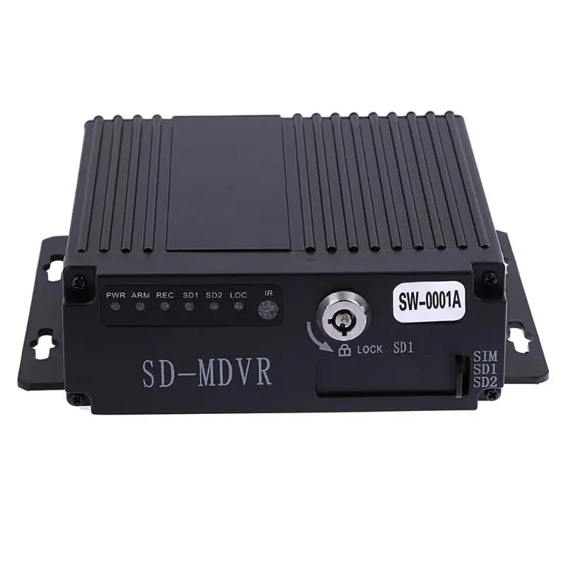 SW 0001A SD дистанционный HD 4CH DVR видео регистратор в реальном времени для автомобиля