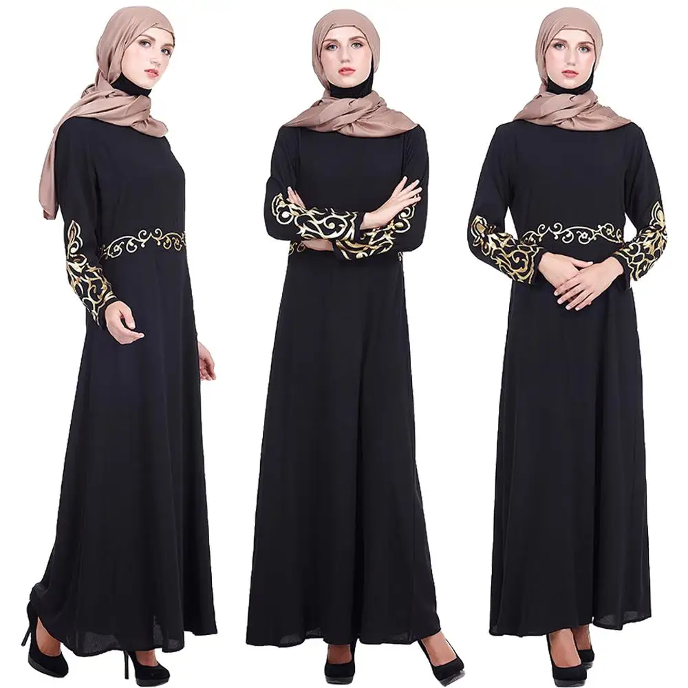 Дубай Abaya женское арабское Макси платье Burka Jilbab длинное для вечерние
