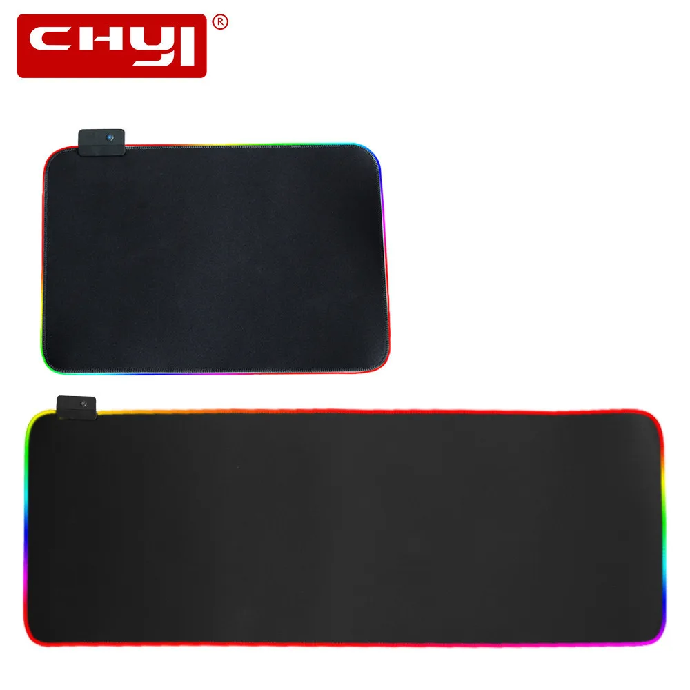 

CHYI Large Size Gaming Mouse Pad RGB Glowing LED Extended Illuminated Keyboard Mat Waterproof Mousepad For PC Computer Laptop