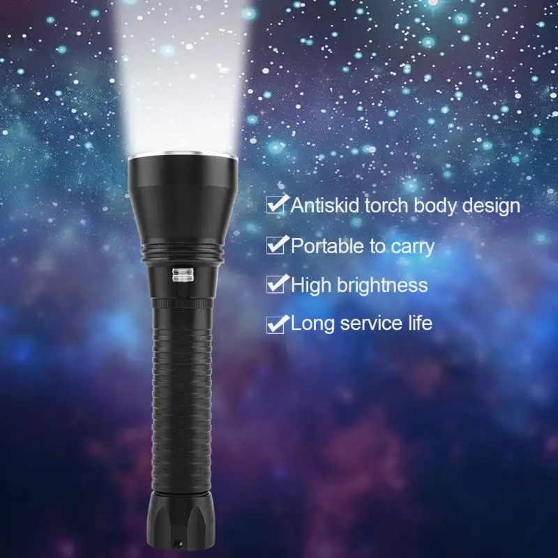 

High Bright Torch Flashlight For Outdoor 80m Waterproof Flashlight Underwater Diving Flaslight Hunting Camping Lighting lanterna
