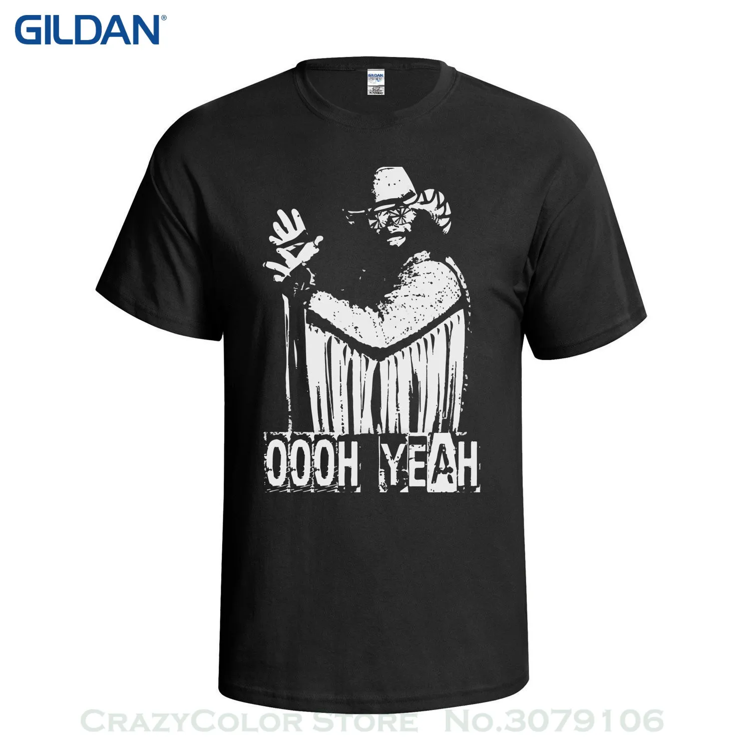 الرجال تي شيرت 2019 الصيف 100% القطن راندي سافاج مفتول العضلات رجل Oooh نعم المصارعة رجل تي شيرت مجسم [ملابس] ~