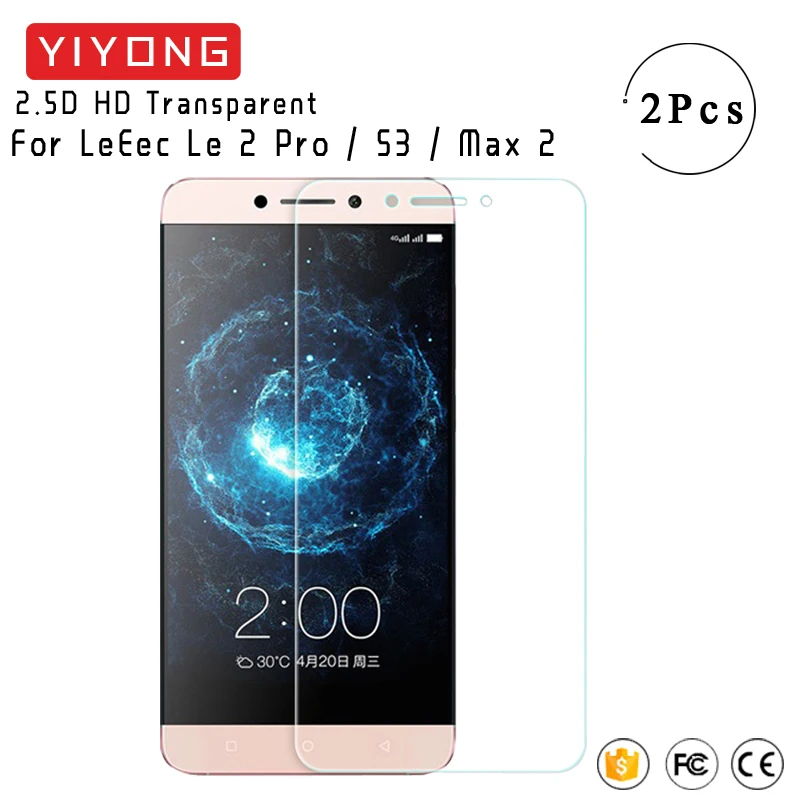 

YIYONG 2.5D Screen Glass letv leeco le 2 pro Tempered Glass leeco le s3 Max 2 Screen Protector Film For letv leeco le2 Pro Glass