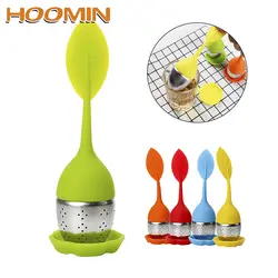 HOOMIN чай Infusers Силиконовые Чай ware чай фильтры высокая термостойкость многоразового милый лист