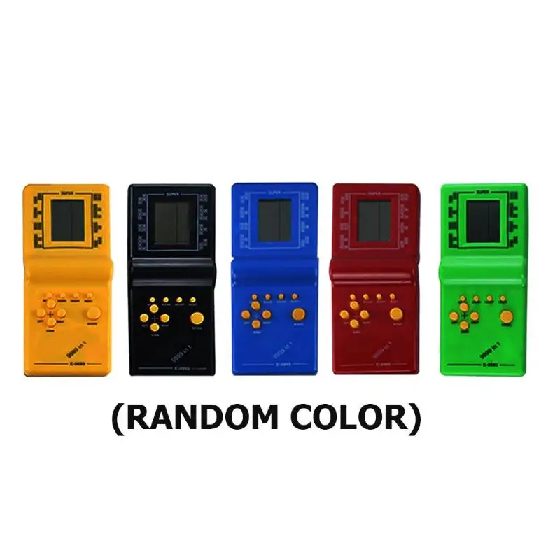 Retro Classic Electronic Tetris Game Player Child Puzzle Toys Random Color
