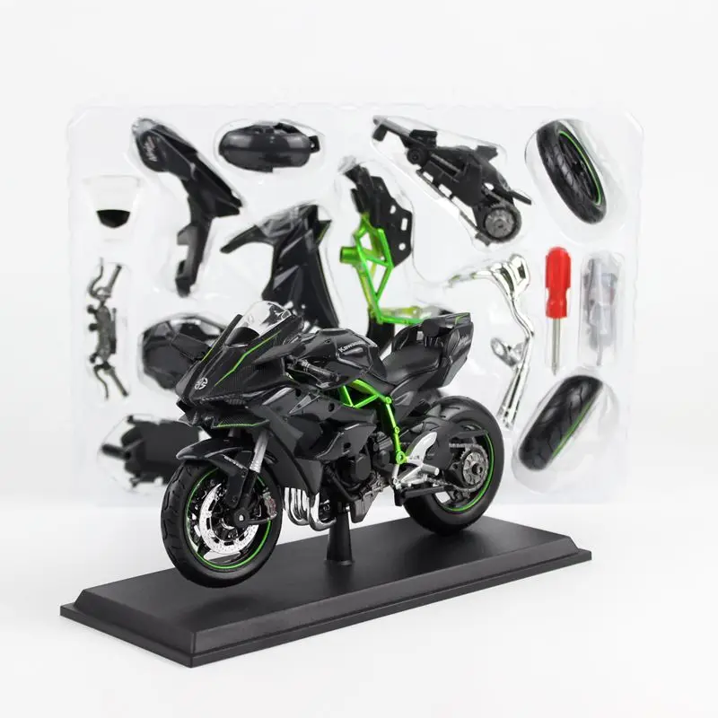 Масштаб 1:12 KAWASAKI Ninja H2R игрушка мотоцикл Maisto Сборная модель мотокросса обучающая