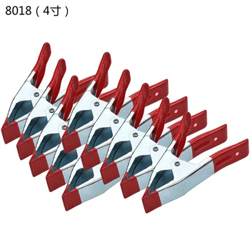 

10pcs Metal Spring Clamps 2/4/6 inch Clip Soft Plastic Tips Grip Photos Craft Clips Tools