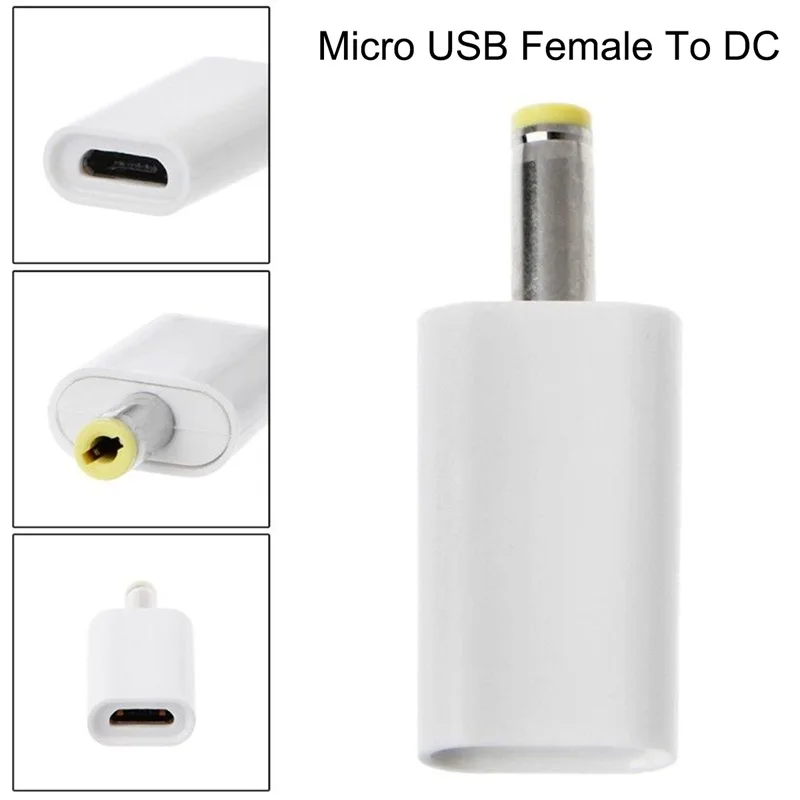 

Micro-USB Female To DC 4.0*1.7mm Male Plug Jack Converter Adapter Charge For PSP