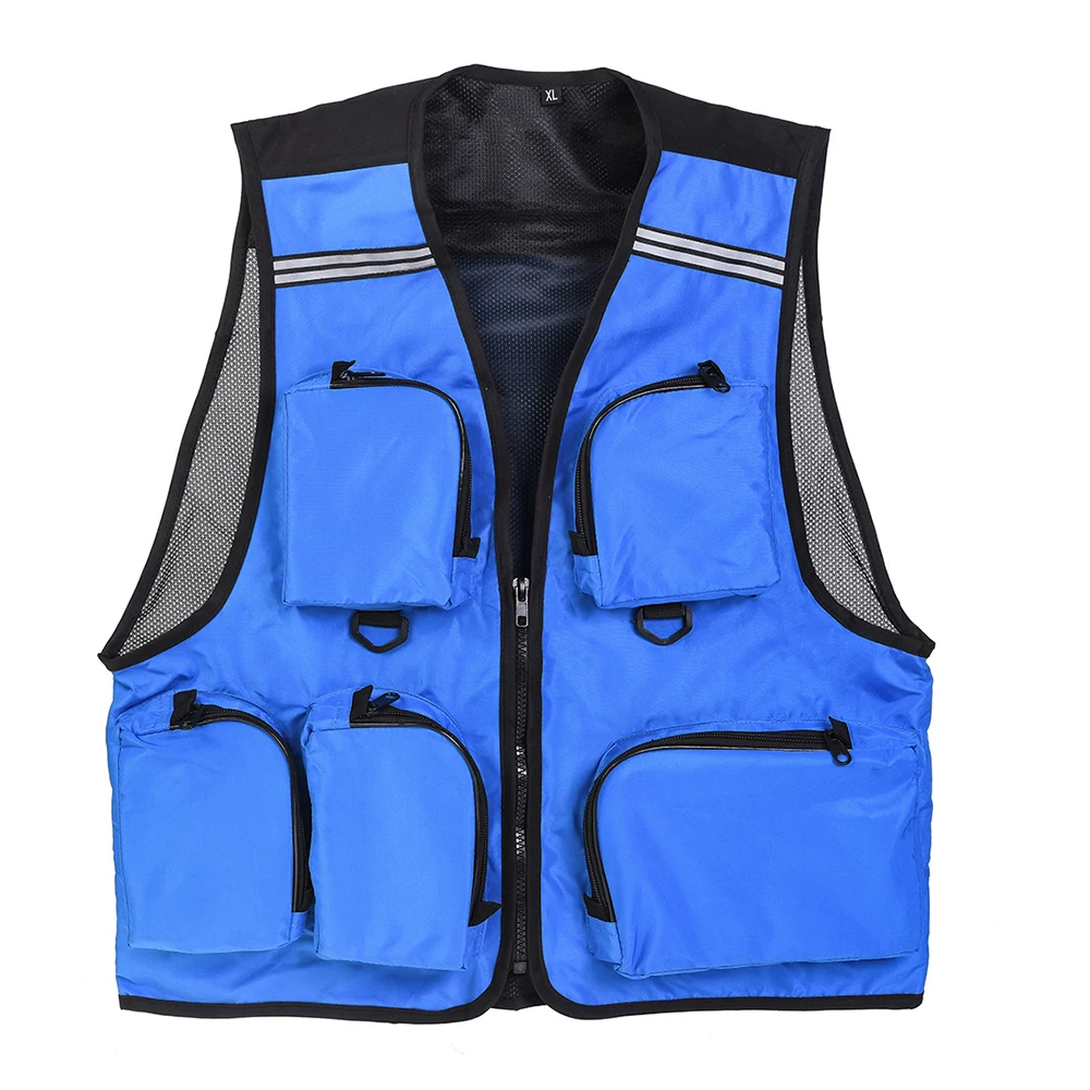 Men's Fishing Vest with Multi Pocket Zip for Photography / Hunting / Travel Outdoor Sport